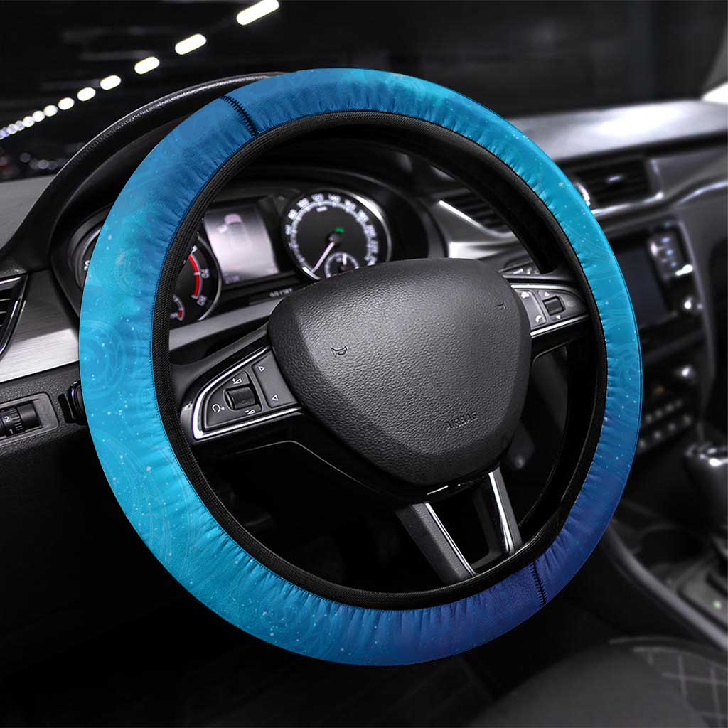 New Zealand Matapouri Beach Landscape Steering Wheel Cover