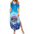 New Zealand Matapouri Beach Landscape Summer Maxi Dress