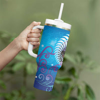 New Zealand Matapouri Beach Landscape Tumbler With Handle LT05 - Polynesian Pride