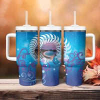 New Zealand Matapouri Beach Landscape Tumbler With Handle LT05 - Polynesian Pride