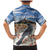 New Zealand Mount Taranaki Landscape Family Matching Mermaid Dress and Hawaiian Shirt Kokako Bird Polynesian Style