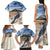 New Zealand Mount Taranaki Landscape Family Matching Tank Maxi Dress and Hawaiian Shirt Kokako Bird Polynesian Style