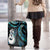 New Zealand Aotearoa Luggage Cover Maori Manaia Paua Shell Glitter Turquoise