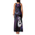 New Zealand Aotearoa Family Matching Tank Maxi Dress and Hawaiian Shirt Maori Manaia Paua Shell Glitter Purple