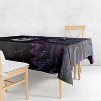 New Zealand Aotearoa Tablecloth Maori Manaia Paua Shell Glitter Purple LT05 - Polynesian Pride