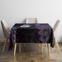 New Zealand Aotearoa Tablecloth Maori Manaia Paua Shell Glitter Purple LT05 - Polynesian Pride