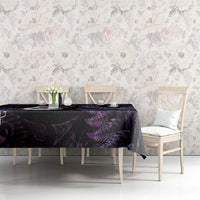 New Zealand Aotearoa Tablecloth Maori Manaia Paua Shell Glitter Purple LT05 - Polynesian Pride