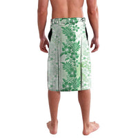 Aloha Hawaii Palaka Lavalava Green Plumeria Lei LT05 - Polynesian Pride