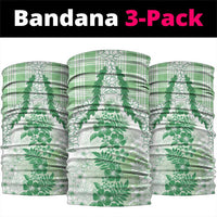 Aloha Hawaii Palaka Neck Gaiter Green Plumeria Lei LT05 package One Size: 25*50cm Green - Polynesian Pride