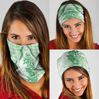 Aloha Hawaii Palaka Neck Gaiter Green Plumeria Lei LT05 - Polynesian Pride