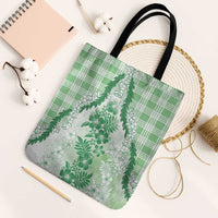Aloha Hawaii Palaka Tote Bag Green Plumeria Lei LT05 Black Strap One Size Green - Polynesian Pride