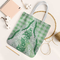 Aloha Hawaii Palaka Tote Bag Green Plumeria Lei LT05 White Strap One Size Green - Polynesian Pride