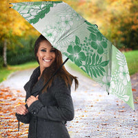 Aloha Hawaii Palaka Umbrella Green Plumeria Lei LT05 - Polynesian Pride
