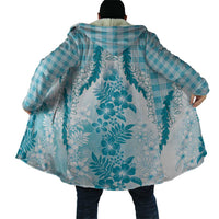 Aloha Hawaii Palaka Cloak Blue Plumeria Lei LT05 - Polynesian Pride