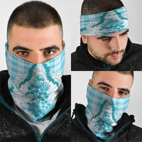 Aloha Hawaii Palaka Neck Gaiter Blue Plumeria Lei LT05 - Polynesian Pride