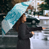 Aloha Hawaii Palaka Umbrella Blue Plumeria Lei LT05 - Polynesian Pride
