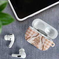 Aloha Hawaii Palaka AirPods Case Beige Plumeria Lei LT05 - Polynesian Pride
