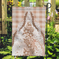 Aloha Hawaii Palaka Garden Flag Beige Plumeria Lei LT05 Garden Flag Beige - Polynesian Pride