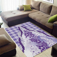 Aloha Hawaii Palaka Area Rug Purple Plumeria Lei LT05 - Polynesian Pride