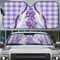 Aloha Hawaii Palaka Auto Sun Shade Purple Plumeria Lei LT05 Purple - Polynesian Pride