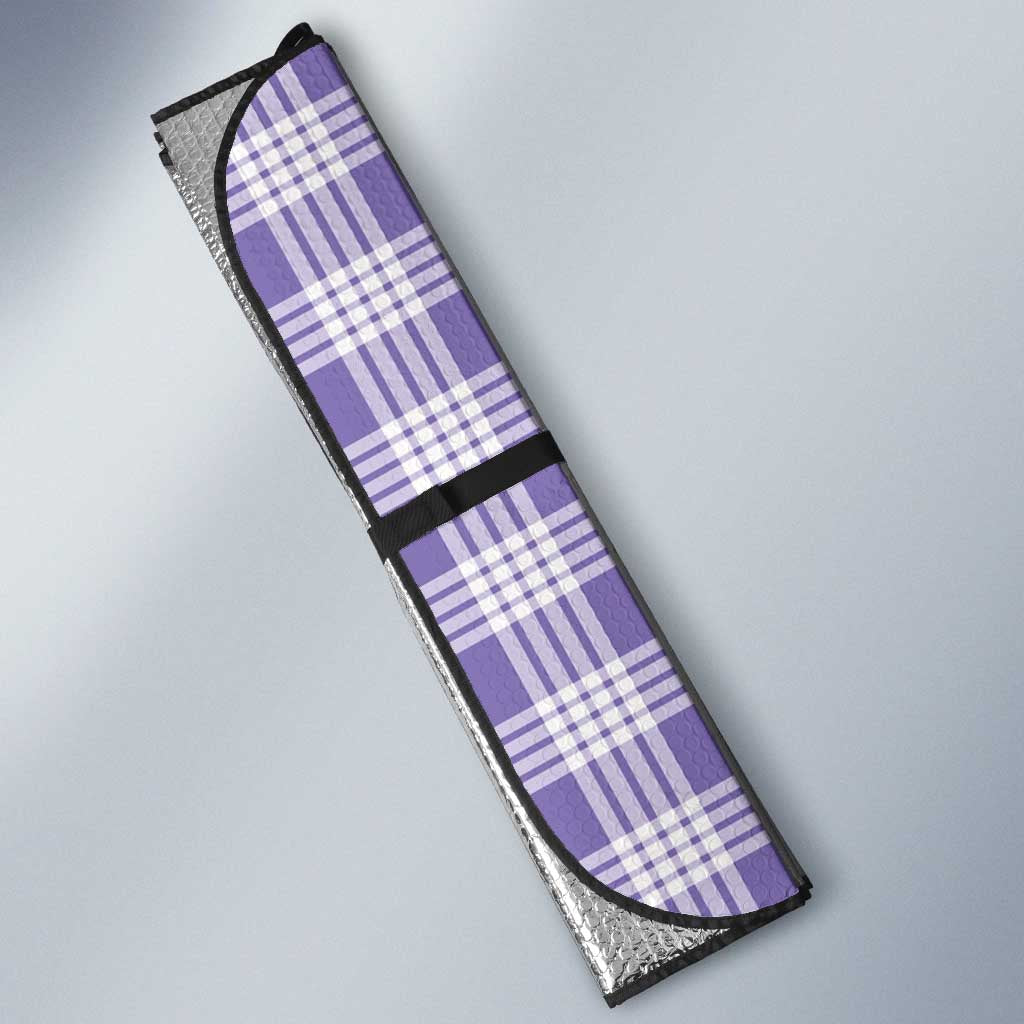Aloha Hawaii Palaka Auto Sun Shade Purple Plumeria Lei LT05 - Polynesian Pride