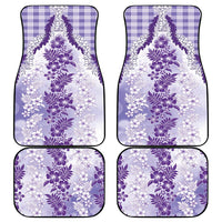 Aloha Hawaii Palaka Car Mats Purple Plumeria Lei LT05 - Polynesian Pride