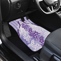 Aloha Hawaii Palaka Car Mats Purple Plumeria Lei LT05 - Polynesian Pride