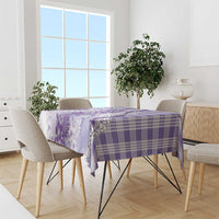 Aloha Hawaii Palaka Tablecloth Purple Plumeria Lei LT05 - Polynesian Pride