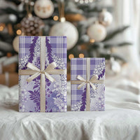 Aloha Hawaii Palaka Wrapping Paper Purple Plumeria Lei LT05 - Polynesian Pride