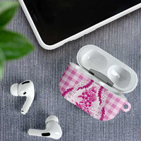 Aloha Hawaii Palaka AirPods Case Pink Plumeria Lei LT05 - Polynesian Pride