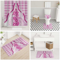 Aloha Hawaii Palaka Bathroom Set Pink Plumeria Lei LT05 - Polynesian Pride