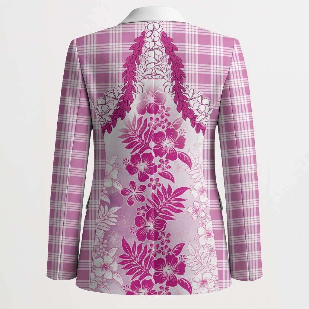 Aloha Hawaii Palaka Blazer Pink Plumeria Lei LT05 - Polynesian Pride