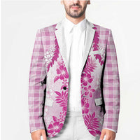 Aloha Hawaii Palaka Blazer Pink Plumeria Lei LT05 - Polynesian Pride