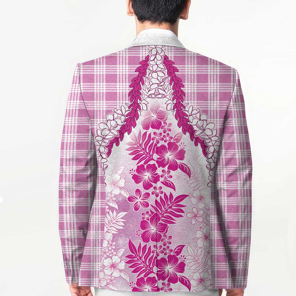 Aloha Hawaii Palaka Blazer Pink Plumeria Lei LT05 - Polynesian Pride