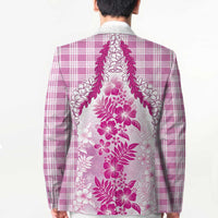Aloha Hawaii Palaka Blazer Pink Plumeria Lei LT05 - Polynesian Pride