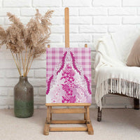 Aloha Hawaii Palaka Canvas Wall Art Pink Plumeria Lei LT05 - Polynesian Pride