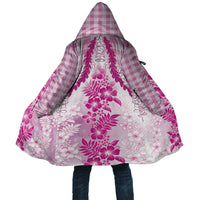 Aloha Hawaii Palaka Cloak Pink Plumeria Lei LT05 Unisex Pink - Polynesian Pride