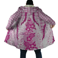 Aloha Hawaii Palaka Cloak Pink Plumeria Lei LT05 - Polynesian Pride