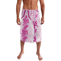 Aloha Hawaii Palaka Lavalava Pink Plumeria Lei LT05 Pink - Polynesian Pride