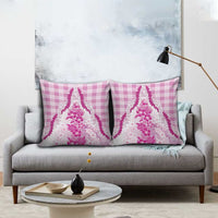 Aloha Hawaii Palaka Pillow Cover Pink Plumeria Lei LT05 - Polynesian Pride