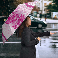 Aloha Hawaii Palaka Umbrella Pink Plumeria Lei LT05 - Polynesian Pride