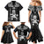 Custom New Zealand Maori Taiaha Family Matching Mermaid Dress and Hawaiian Shirt Tiki Warrior Black LT05 - Polynesian Pride