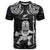 Custom New Zealand Maori Taiaha T Shirt Tiki Warrior Black LT05 Black - Polynesian Pride