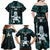 Custom New Zealand Maori Taiaha Family Matching Off Shoulder Maxi Dress and Hawaiian Shirt Tiki Warrior Paua Shell LT05 - Polynesian Pride