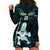 Custom New Zealand Maori Taiaha Hoodie Dress Tiki Warrior Paua Shell LT05 - Polynesian Pride