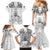 Custom New Zealand Maori Taiaha Family Matching Mermaid Dress and Hawaiian Shirt Tiki Warrior White LT05 - Polynesian Pride