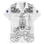 Custom New Zealand Maori Taiaha Hawaiian Shirt Tiki Warrior White LT05 White - Polynesian Pride