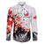 Kei Wareware Tatou New Zealand ANZAC Day Family Matching Long Sleeve Bodycon Dress and Hawaiian Shirt Lest We Forget LT05 Dad's Shirt - Long Sleeve White - Polynesian Pride