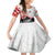 Kei Wareware Tatou New Zealand ANZAC Day Family Matching Off Shoulder Long Sleeve Dress and Hawaiian Shirt Lest We Forget LT05 Daughter's Dress White - Polynesian Pride