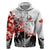 Kei Wareware Tatou New Zealand ANZAC Day Hoodie Lest We Forget LT05 Zip Hoodie White - Polynesian Pride